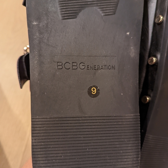 BCBGeneration Black Slide Sandals - Picture 3 of 9